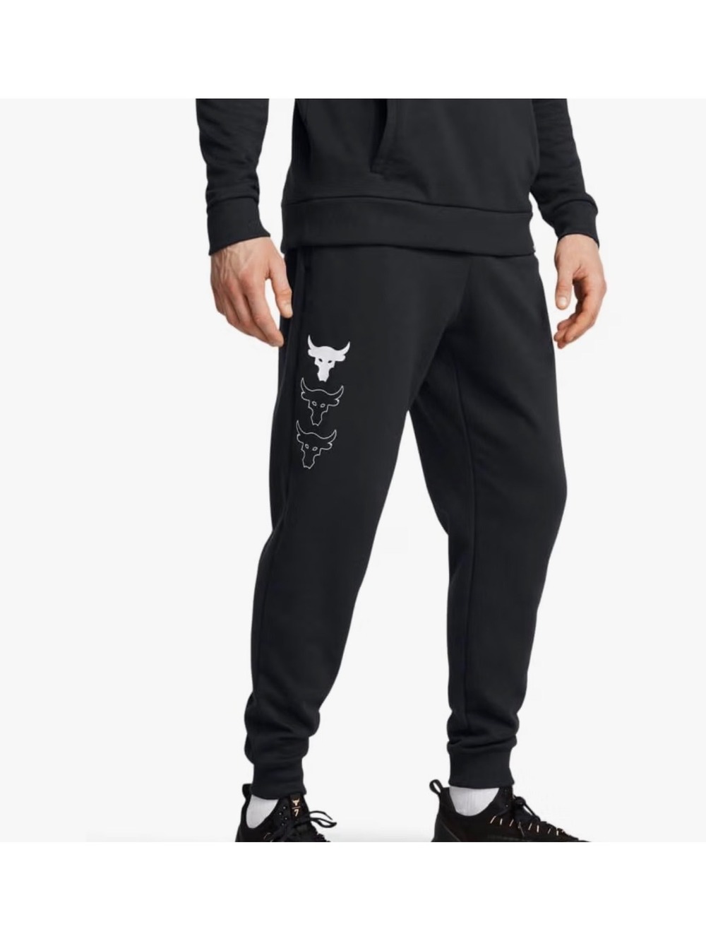 Under Armour Men's Project Rock Rival Fleece Joggers Large